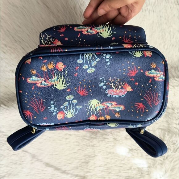 Loungefly Studio Ghibli Ponyo Mini Backpack and Wallet - Picture 8 of 11